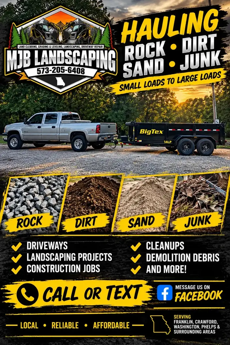 Hauling & Junk Removal by MJB Landscaping