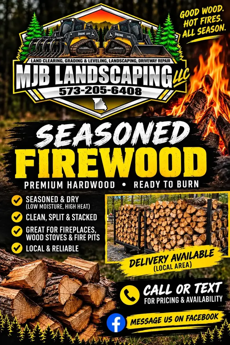Firewood for Sale by MJB Landscaping