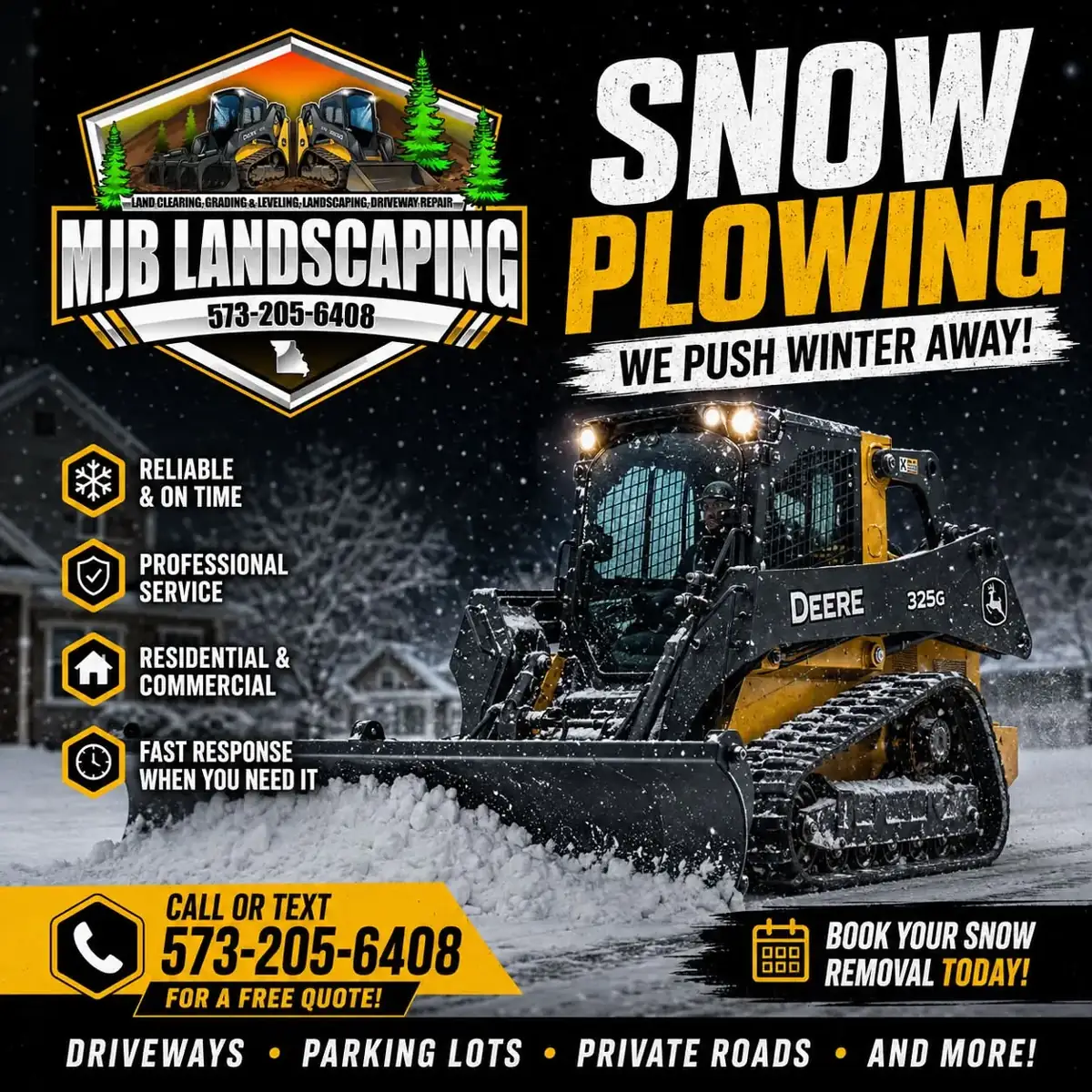 Snow Removal & Salt by MJB Landscaping